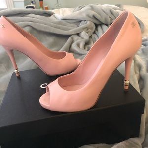 Chanel lambskin heels